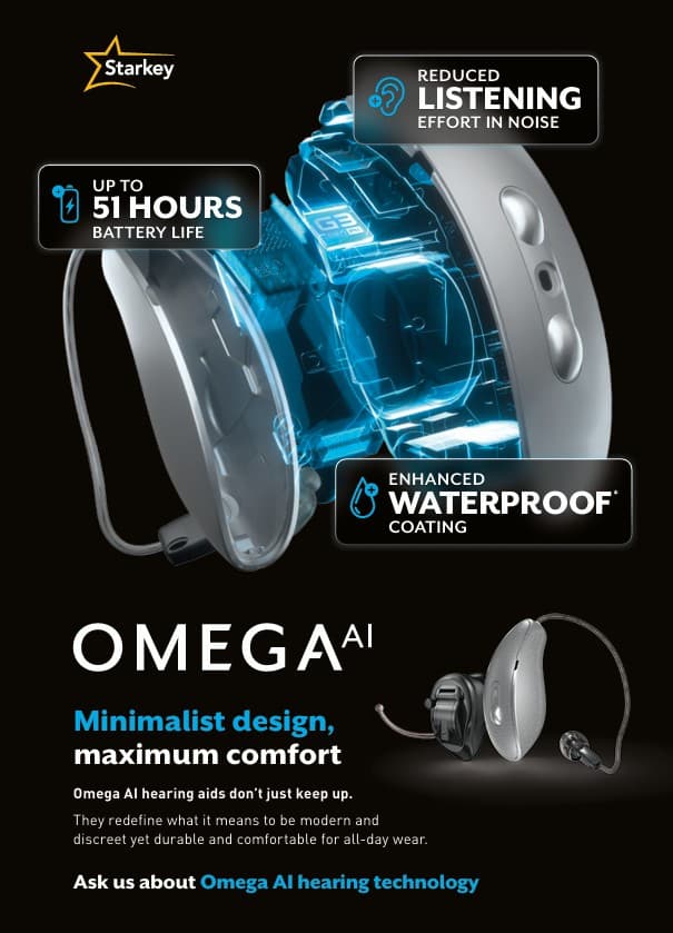 Omega hearing aids technologies and features